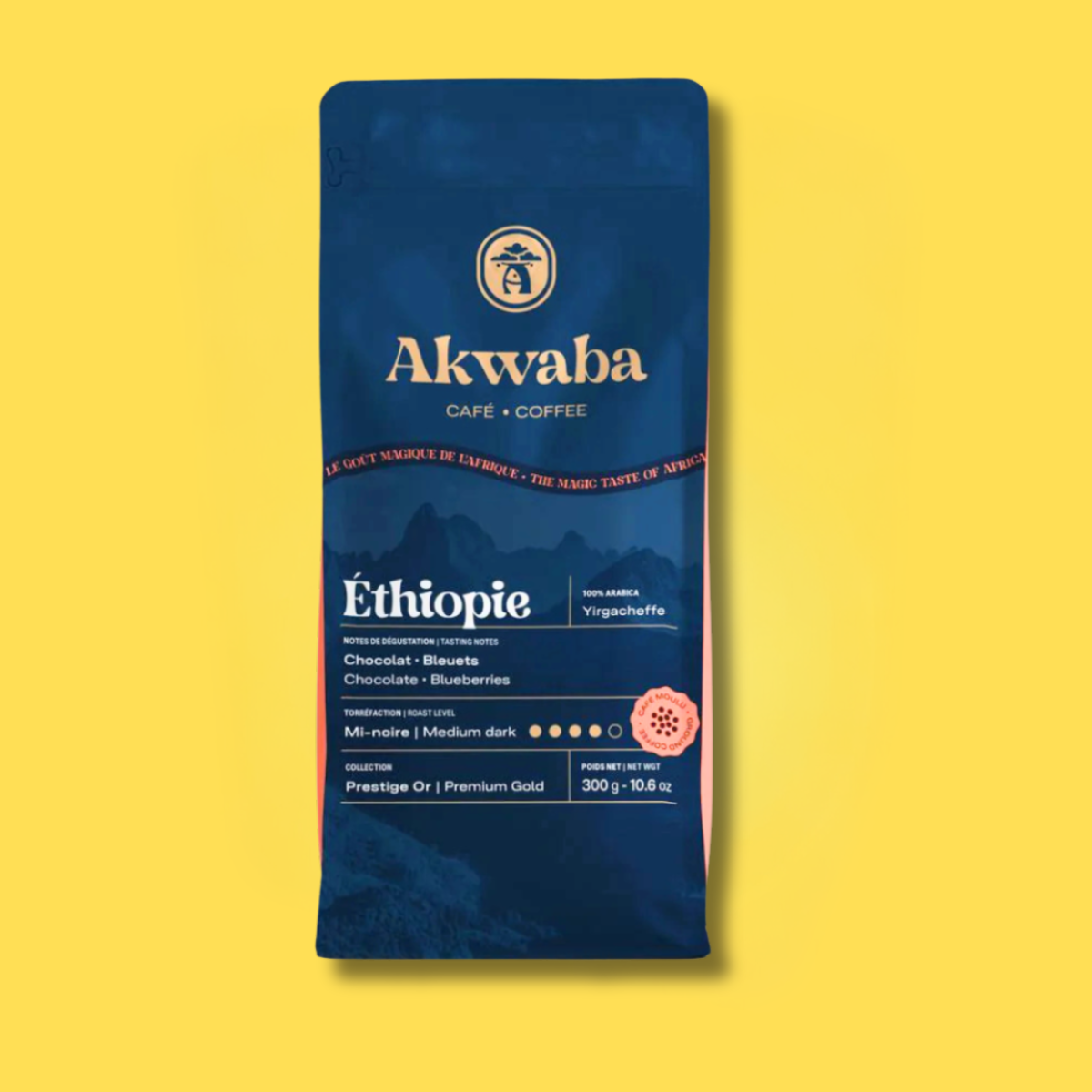 Café Moulu Éthiopie Yirgacheffe - 300g