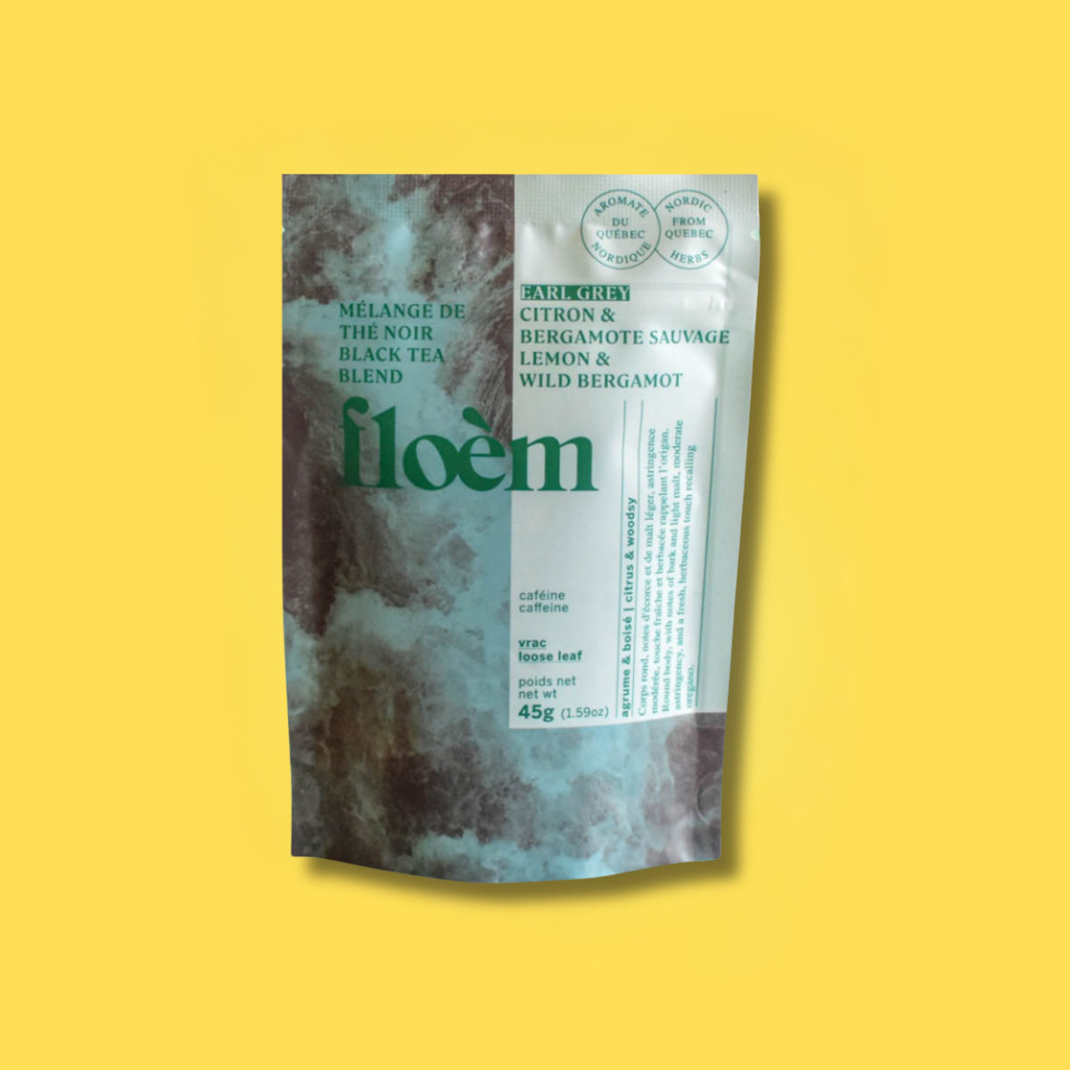 Thé en vrac noir Earl Grey, Citron & Bergamote Sauvage - 45g