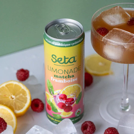 Limonade matcha - framboise - 355ml