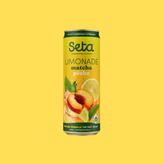 Limonade matcha – pêche - 355ml