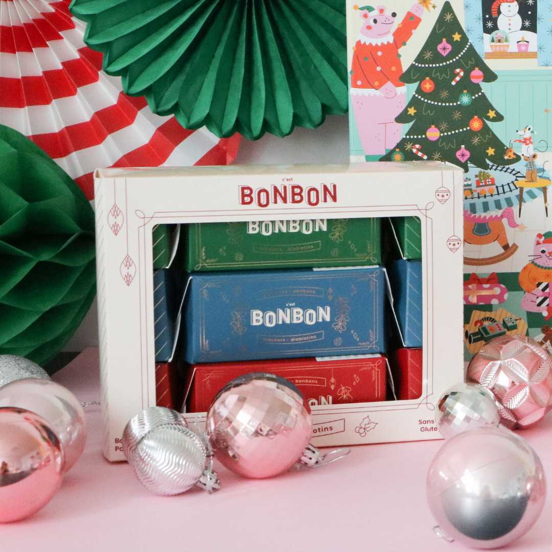 *PRÉVENTE* C'est BONBON - Bonbons Crackers (diablotins) de Noël - 3 x 85g