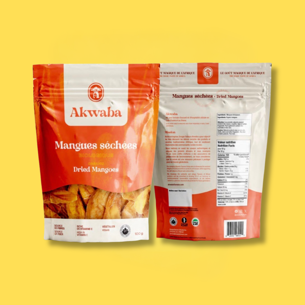 Mangues séchées - 100g