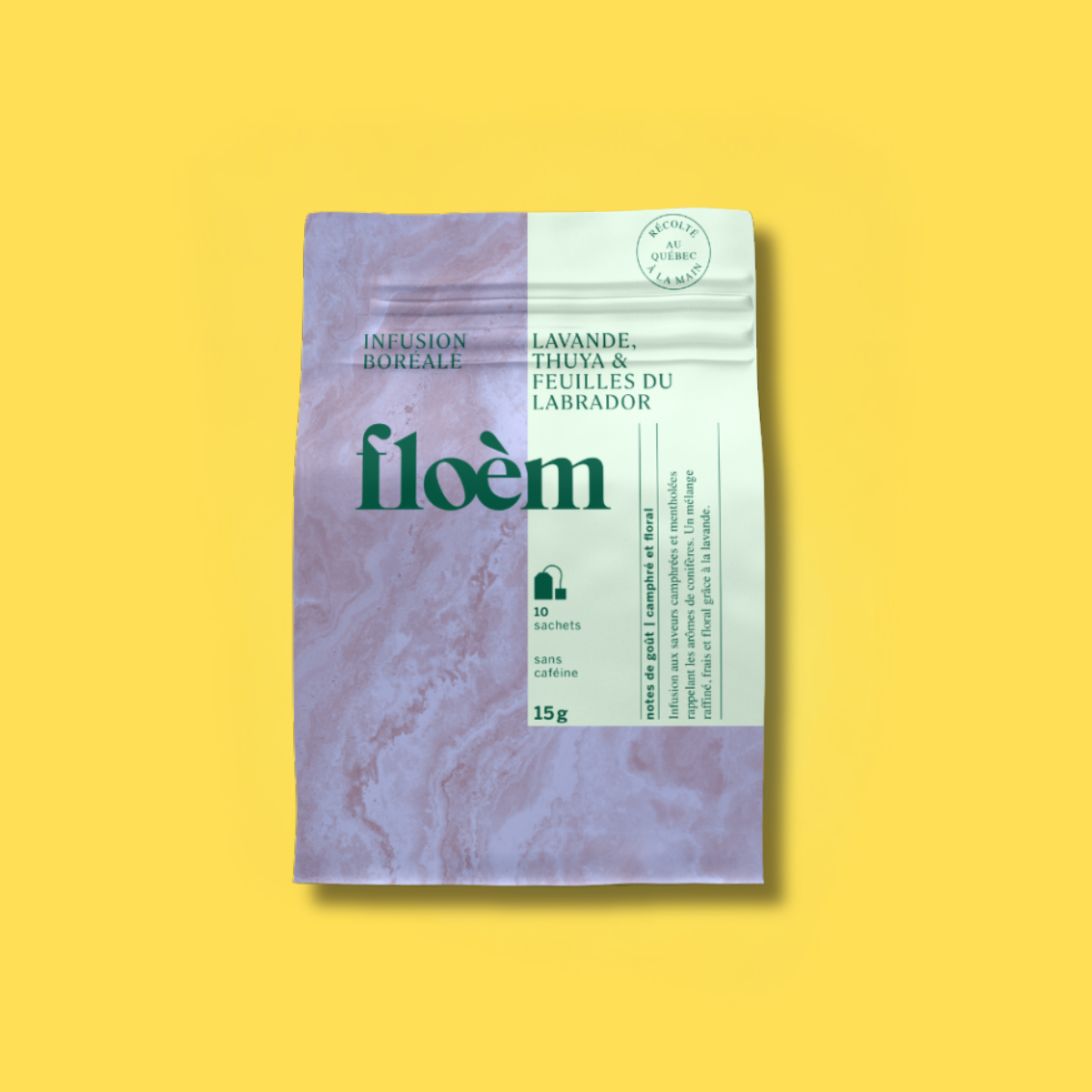 Tisane en sachets - thuya, lavande & feuilles du Labrador - 10 sachets (15g)