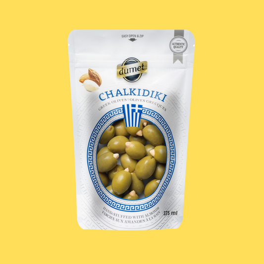 Chalkidiki Olives Vertes farcies avec amandes - 375ml