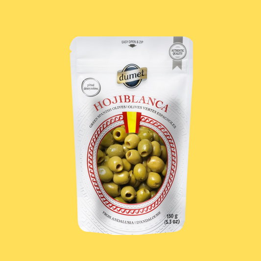Hojiblanca Pitted Green Olives - 150g